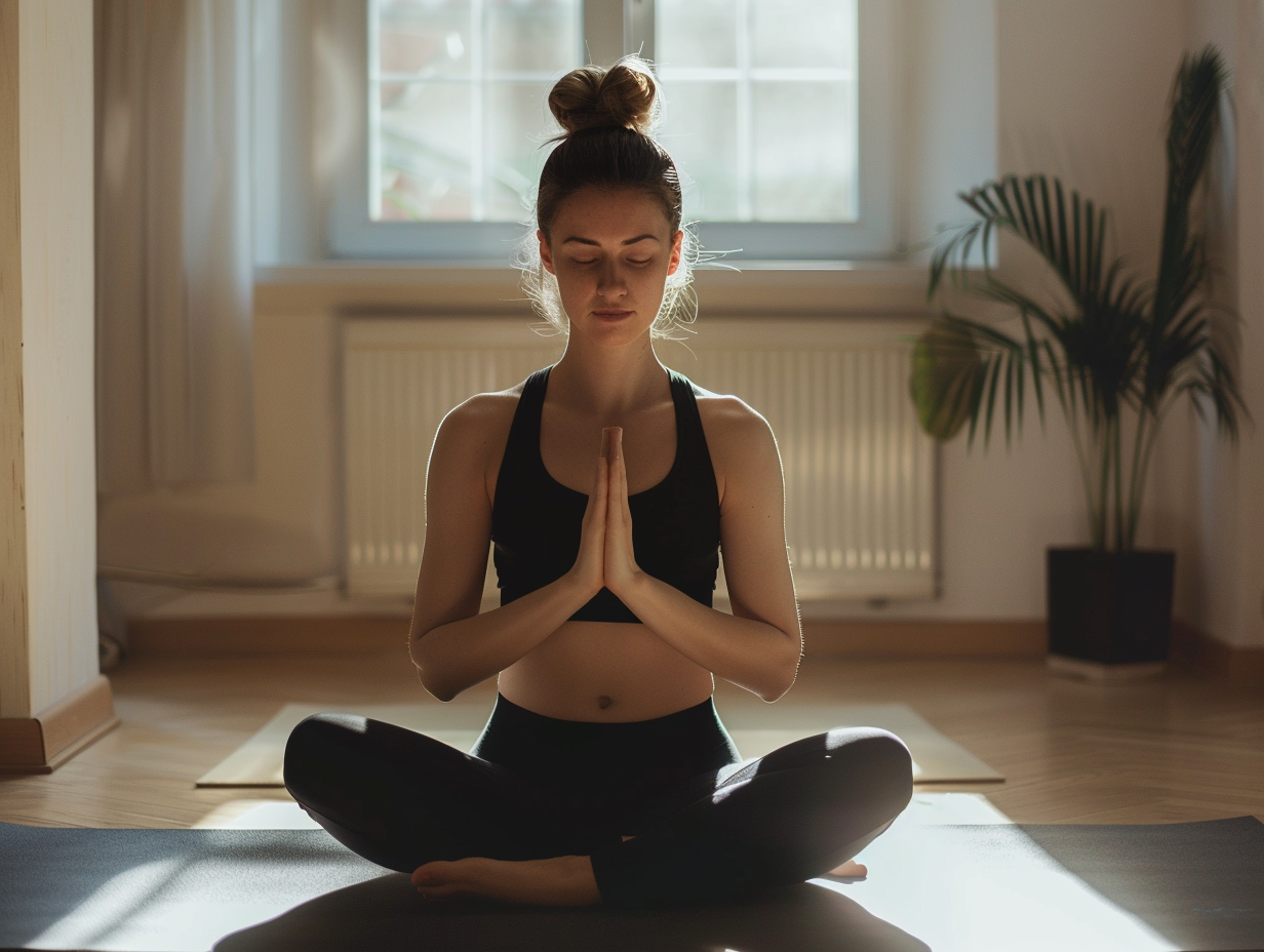 Група людей різного віку на йозі